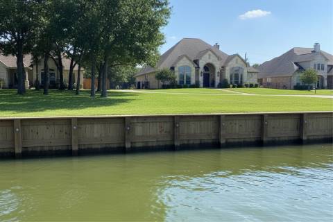 wooden bulkhead residential shoreline protection