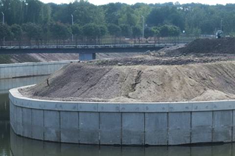 concrete seawall channel reinforcement