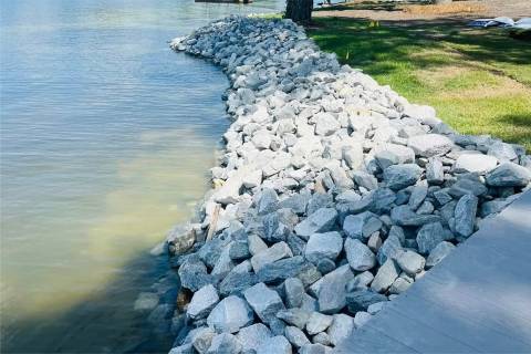 stone rip rap shoreline stabilization