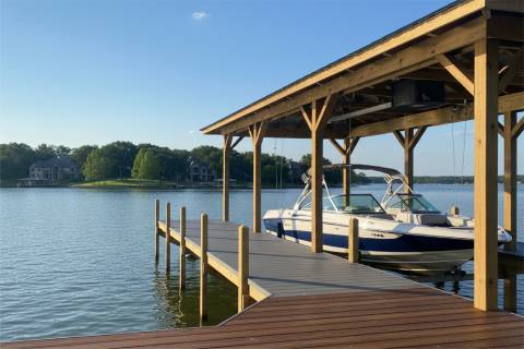 covered boat dock lift composite