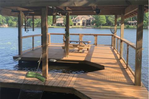 covered boat dock picnic area slip