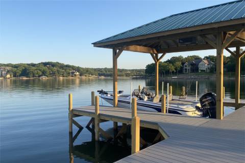 covered boat dock lift composite