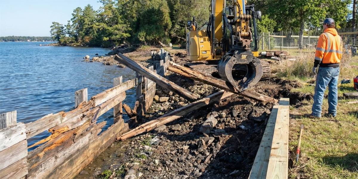Removal of bulkheads, seawalls and retaining walls Removal of bulkheads, seawalls and retaining walls