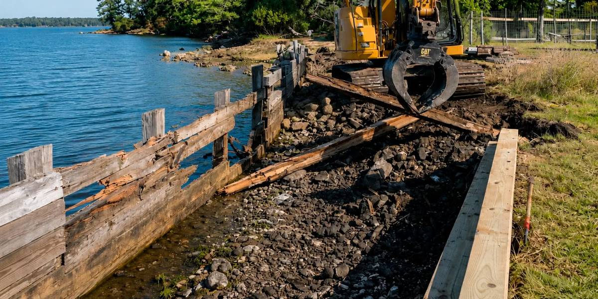 Waterfront Structure Demolition in Ingleside, TX